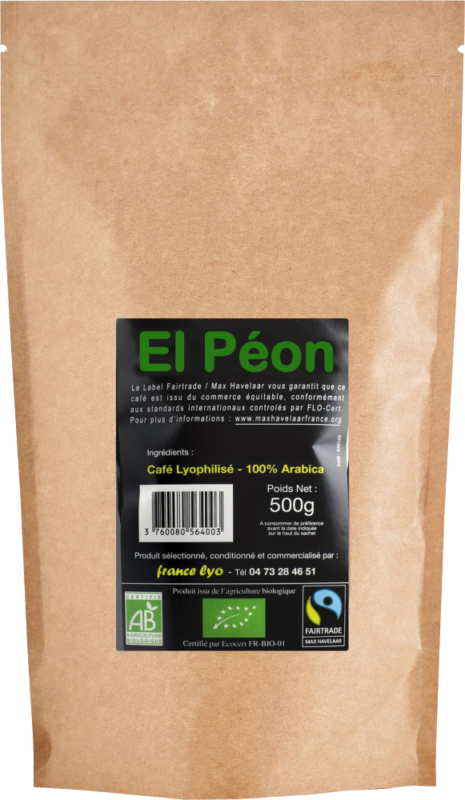 el peon commerce équitable 100% arabica